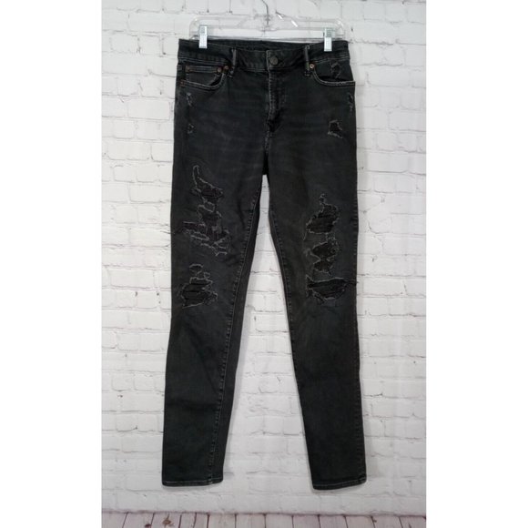 American Eagle Outfitters Other - American Eagle Skinny Jeans Men's Size 30x34 Next Level Flex Gray Distressed
